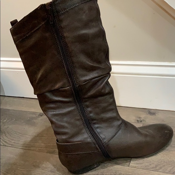 Brown Slouchy Boots - Picture 2 of 2